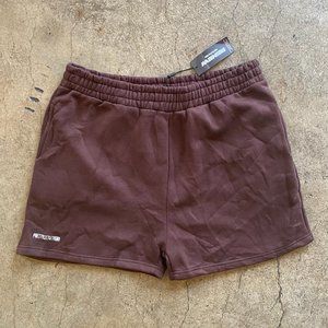 🆕 Pretty Little Thing Brown Sweat Shorts X-Large
